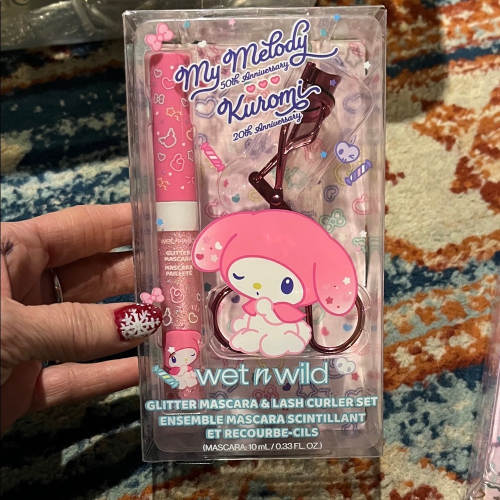 Wet n Wild 50th Anniversary My Melody Pink Glitter Mascara & Lash Curler Set